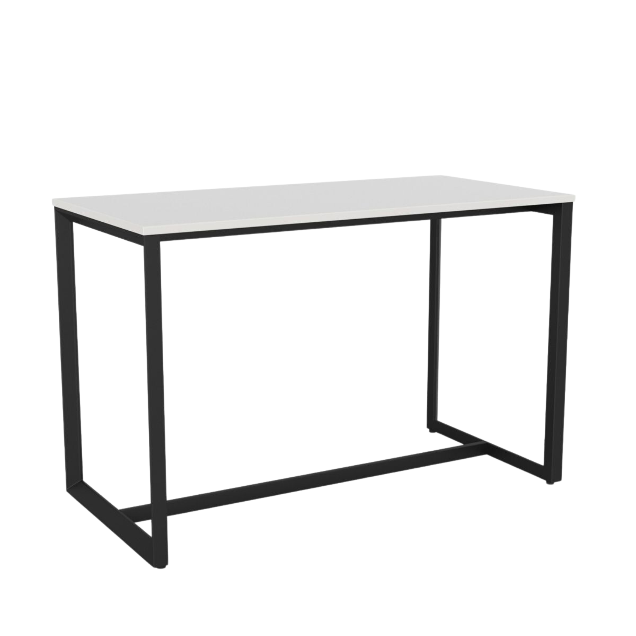 Anvil Bar Leaner with black frame and white top