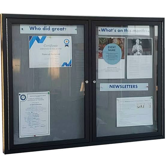 Lockable Notice Boards