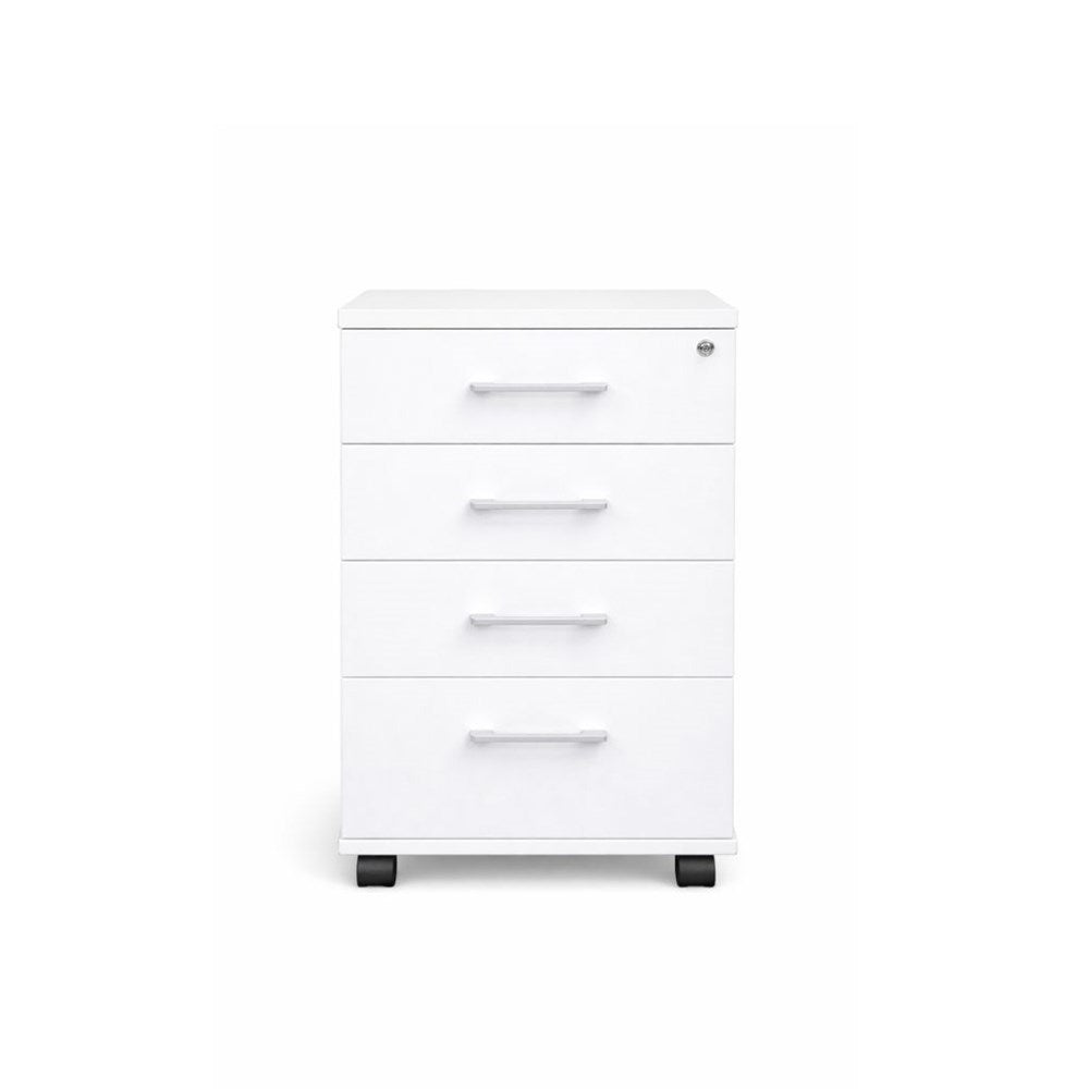 Sonic White 4-Drawer Mobile