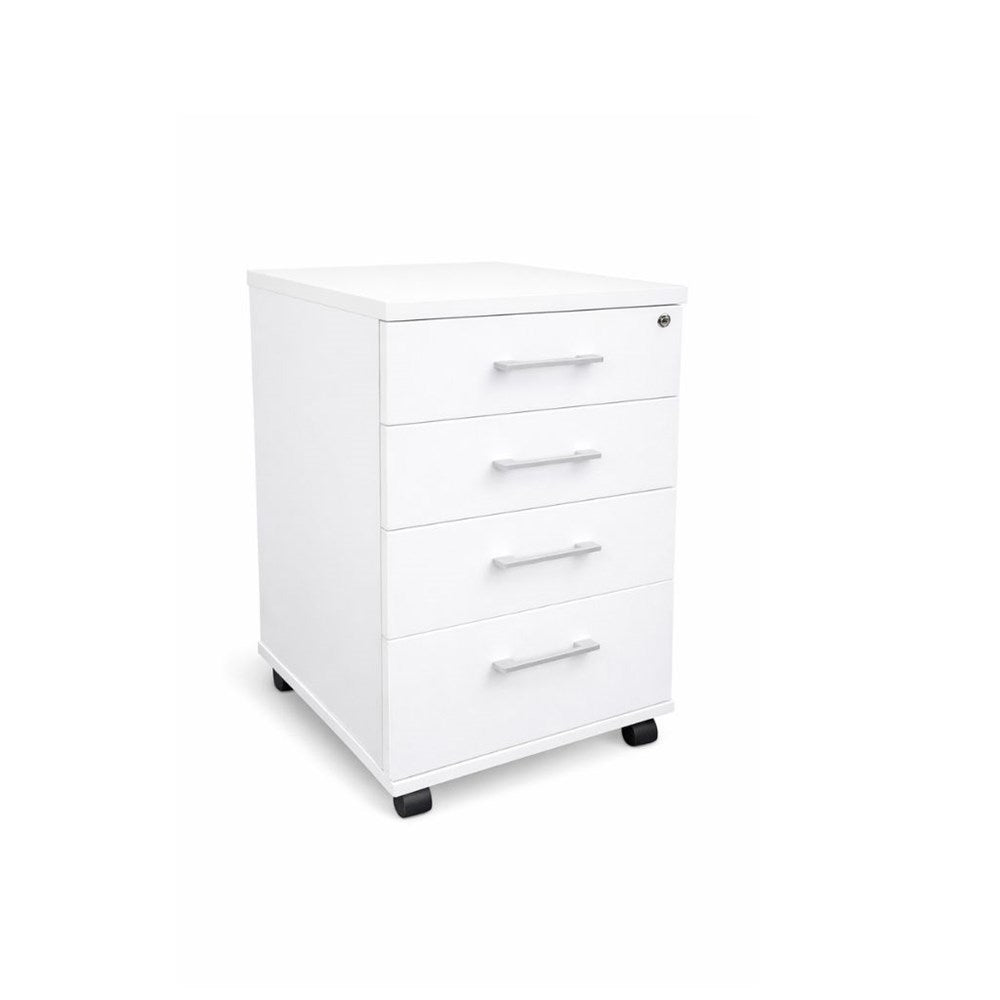 Sonic White 4-Drawer Mobile