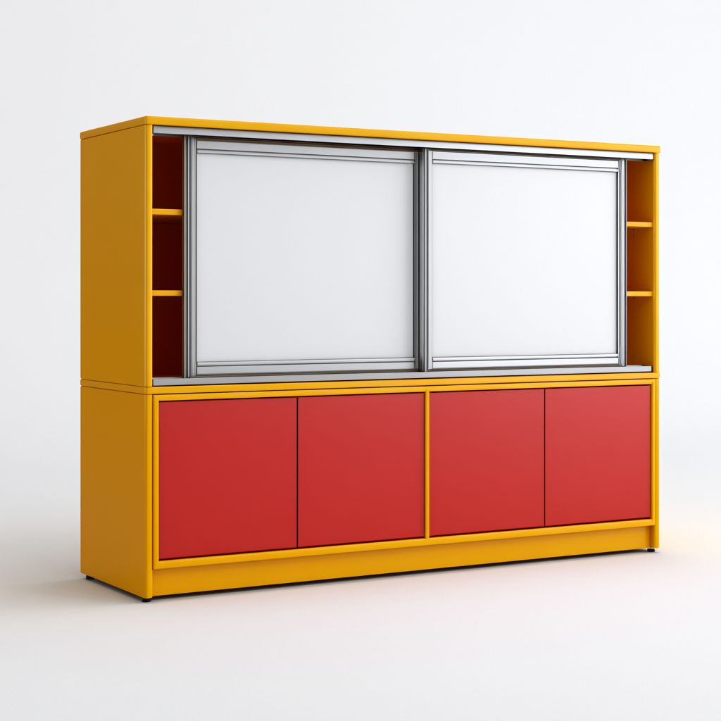 Classroom Whiteboard and Storage Unit