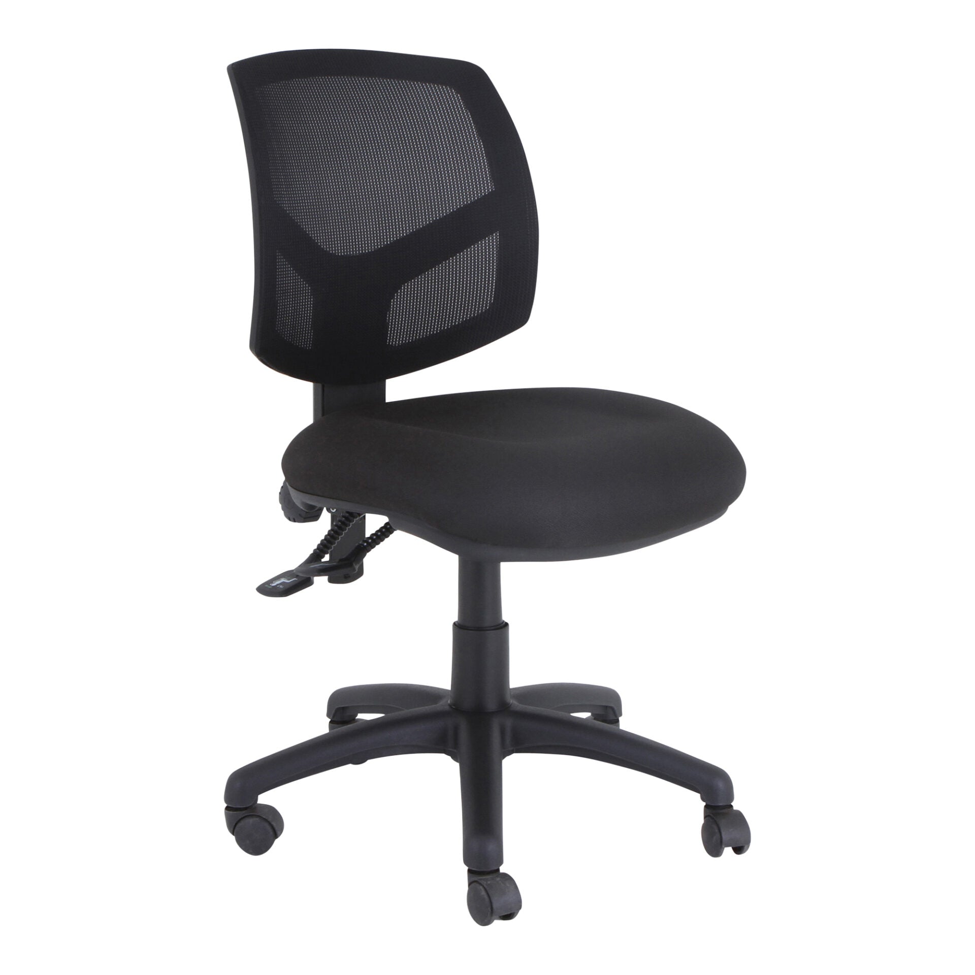 Mondo Java mesh-back office chair in black, front view.
