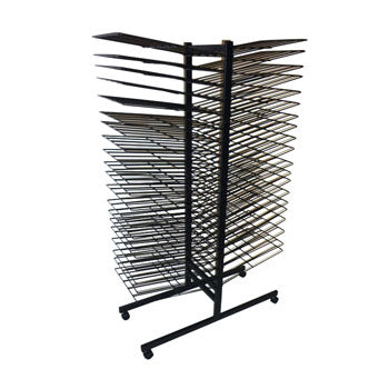 wire drying rack for artwork with black frame