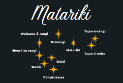 Mānawatia A Matariki - "Happy Matariki"