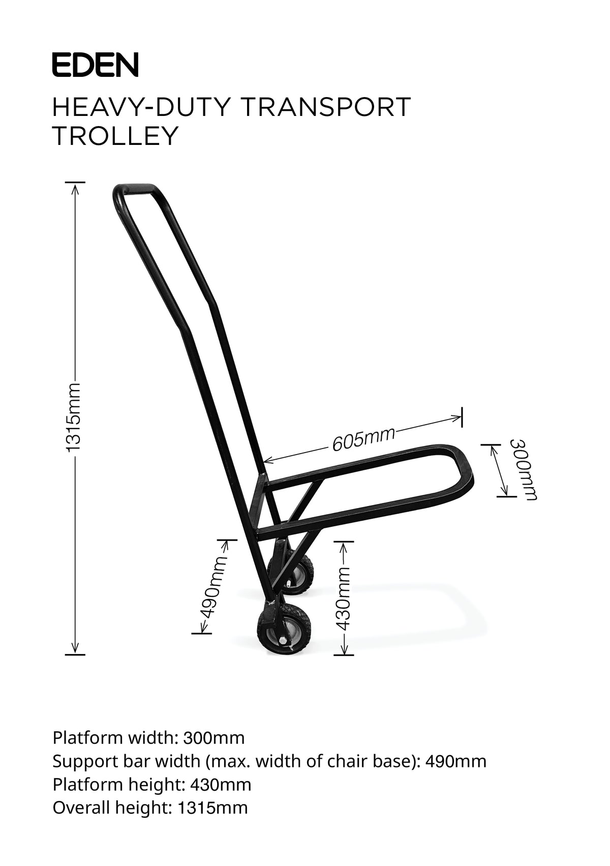 Heavy Duty Chair Trolley