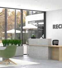 Block Reception Counter with wheelchair access | Office Furniture First ...