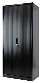 Metal Tambour Cupboard 1980H