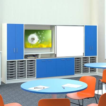 Classroom Sliding Whiteboard Unit