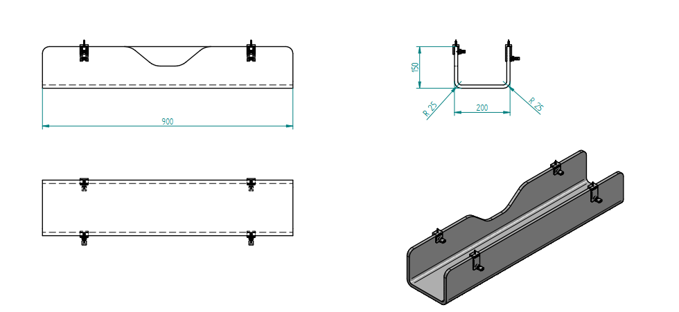 Sonic Cable Tray