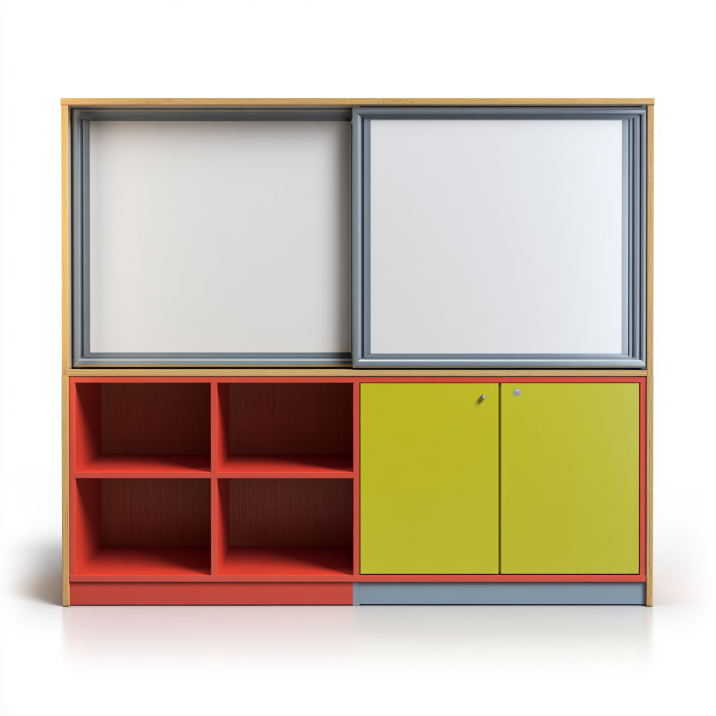 Classroom Whiteboard and Storage Unit