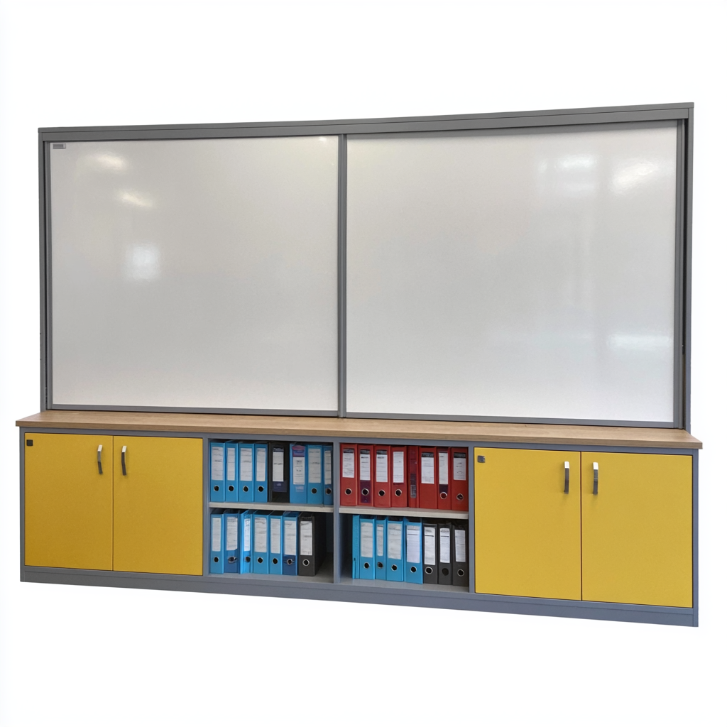 Classroom Whiteboard and Storage Unit