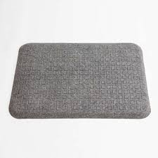 Energise ergonomic desk mat in Granite Grey carpet finish.