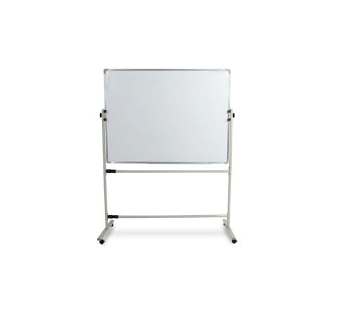 Mobile pivoting whiteboard, double-sided, front view
