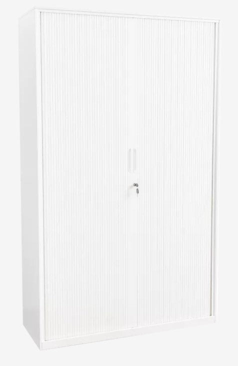 Proceed Tambour in white. 1200mm height.